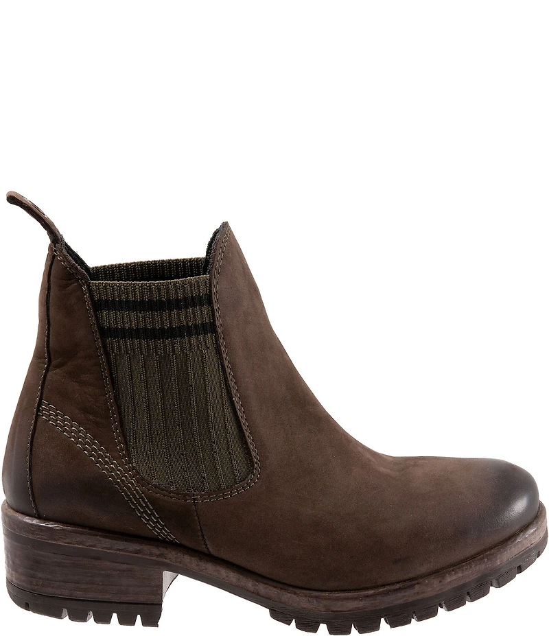 Bueno Florida Nubuck Suede Knit Chelsea Booties