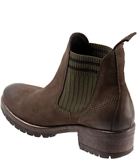Bueno Florida Nubuck Suede Knit Chelsea Booties