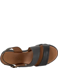 Bueno Gianna Leather Platform Wedge Sandals