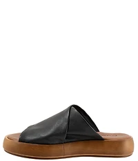 Bueno Jaxon Leather Platform Slides