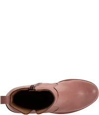 Bueno Laura Leather Platform Wedge Booties