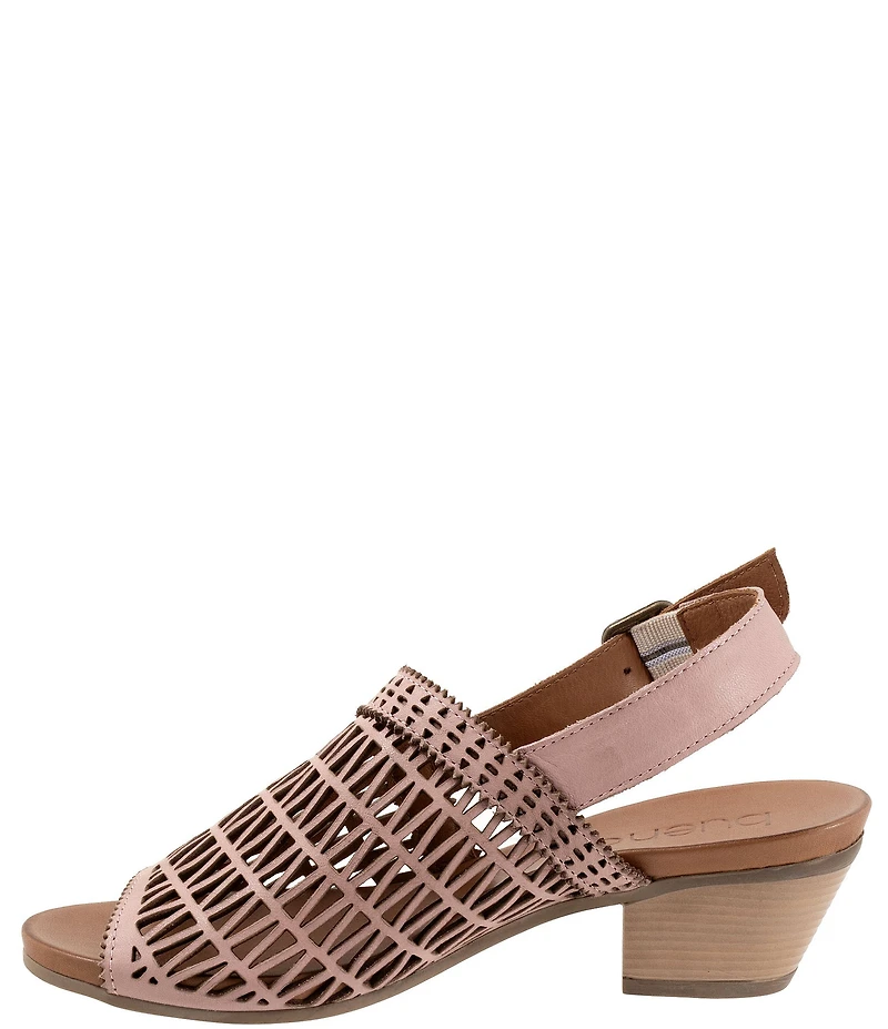 Bueno Lia Leather Laser Cut Sling Sandals
