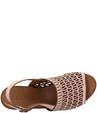 Bueno Lia Leather Laser Cut Sling Sandals