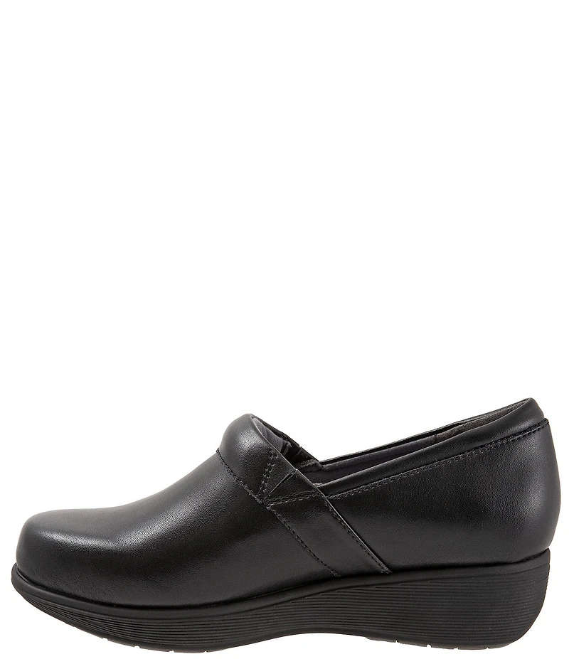 SoftWalk Meredith Sport Leather Slip-On Clogs