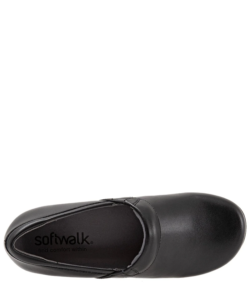 SoftWalk Meredith Sport Leather Slip-On Clogs