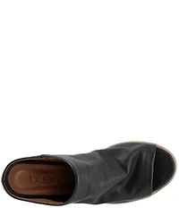Bueno Ocean Leather Block Heel Slides