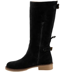 Bueno Ozzie Suede Buckle Strap Hardware Tall Boots