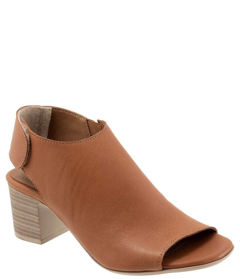 Bueno Rachel Leather Block Heel Shooties