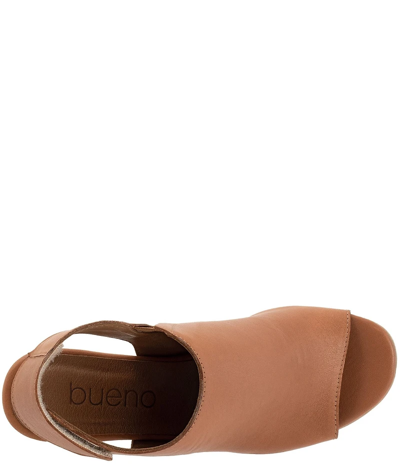 Bueno Rachel Leather Block Heel Shooties