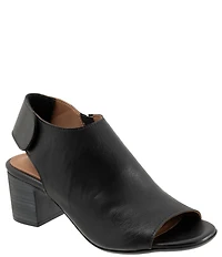 Bueno Rachel Leather Block Heel Shooties
