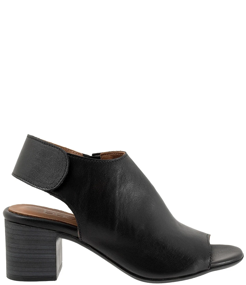 Bueno Rachel Leather Block Heel Shooties