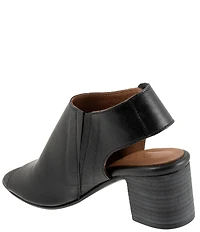 Bueno Rachel Leather Block Heel Shooties