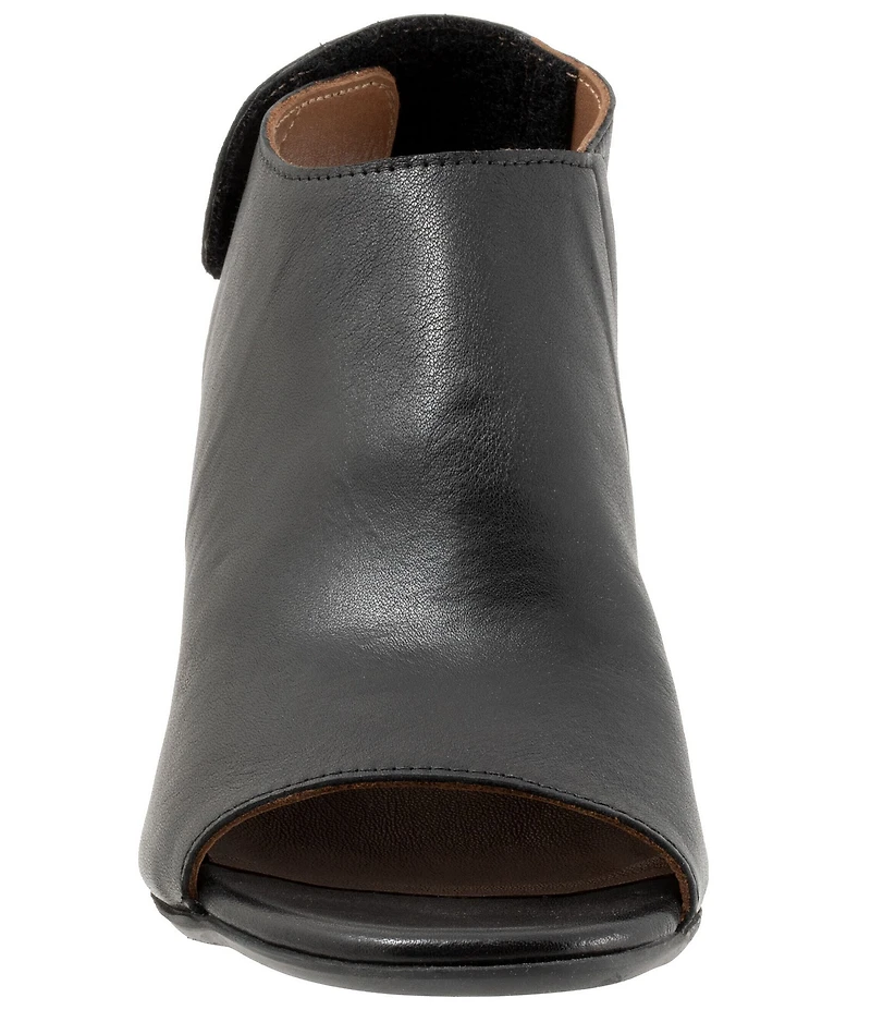 Bueno Rachel Leather Block Heel Shooties