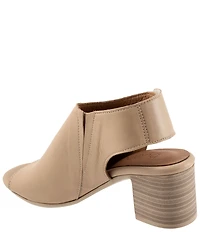 Bueno Rachel Leather Block Heel Shooties