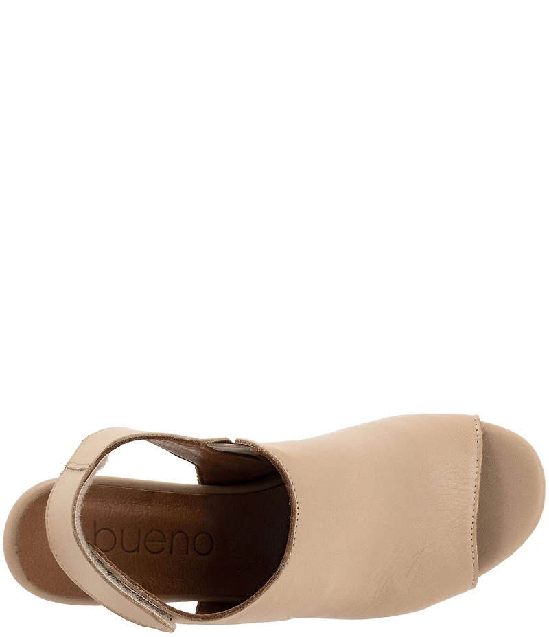 Bueno Rachel Leather Block Heel Shooties