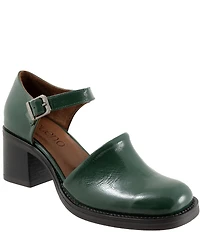 Bueno Rita Patent Leather Block Heel Mary Jane Pumps