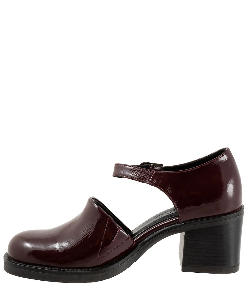 Bueno Rita Patent Leather Block Heel Mary Jane Pumps