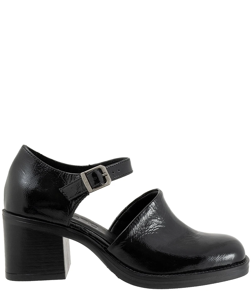 Bueno Rita Patent Leather Block Heel Mary Jane Pumps
