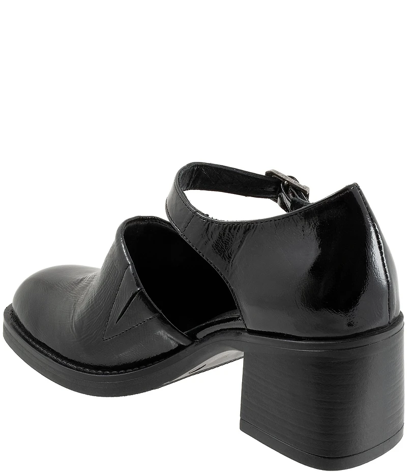 Bueno Rita Patent Leather Block Heel Mary Jane Pumps