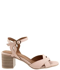 Bueno Roman Leather Block Heel Sandals