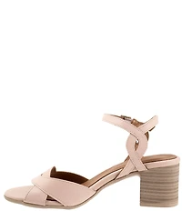 Bueno Roman Leather Block Heel Sandals