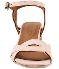Bueno Roman Leather Block Heel Sandals