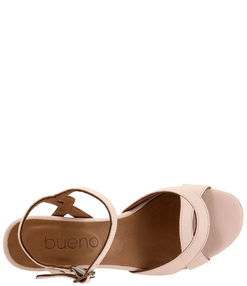 Bueno Roman Leather Block Heel Sandals
