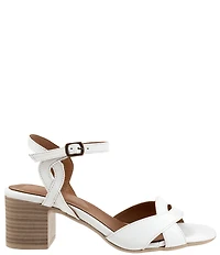 Bueno Roman Leather Block Heel Sandals