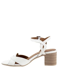 Bueno Roman Leather Block Heel Sandals