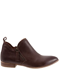 Bueno Vale Leather Dual Zipper Ankle Booties