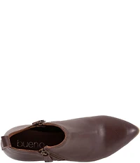 Bueno Vale Leather Dual Zipper Ankle Booties