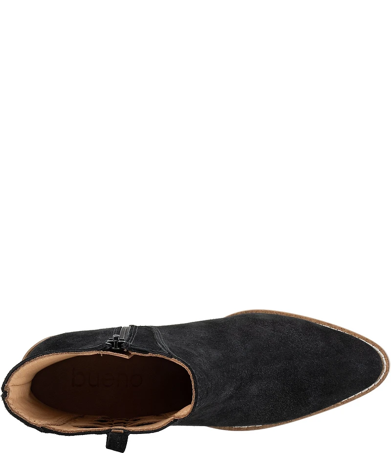 Bueno Veronika Suede Woven Side Booties