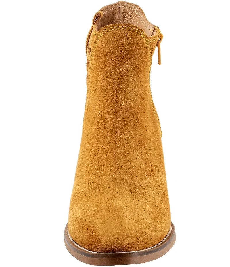 Bueno Veronika Suede Woven Side Booties