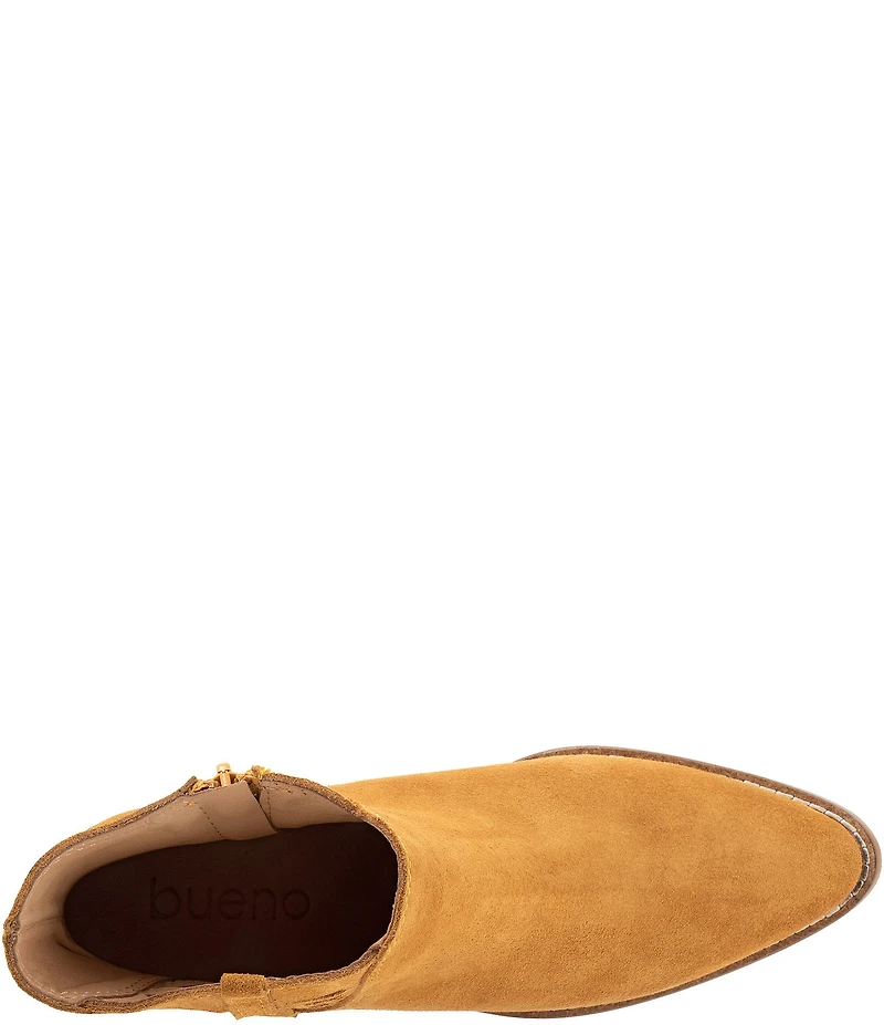 Bueno Veronika Suede Woven Side Booties