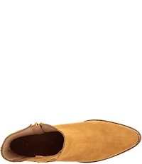 Bueno Veronika Suede Woven Side Booties