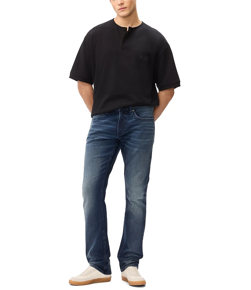 Buffalo David Bitton Classic Medium Wash Slim Ash Straight Leg Jeans