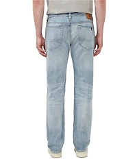 Buffalo David Bitton Crinkled Mid Blue Straight-Six Jeans