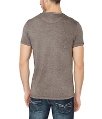 Buffalo David Bitton Kasum Short-Sleeve Burnout Henley