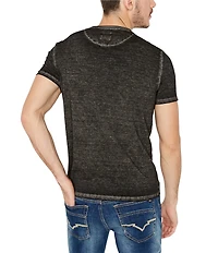 Buffalo David Bitton Kasum Short-Sleeve Burnout Henley