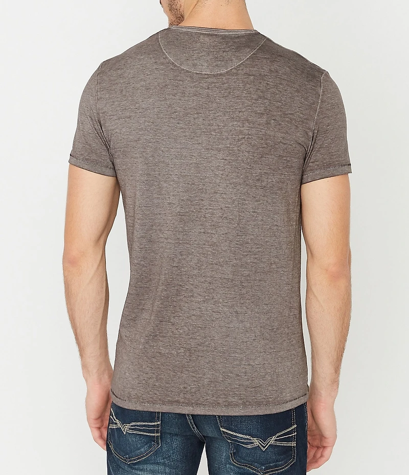 Buffalo David Bitton Kasum Short-Sleeve Burnout Henley
