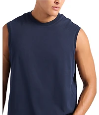 Buffalo David Bitton Kingster Sleeveless Crew Neck Relaxed Fit Jersey Tank Top