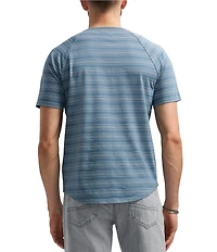 Buffalo David Bitton Klaus Short Sleeve Stripe Henley Shirt