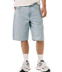 Buffalo David Bitton Mick Wide Leg Bleached Shorts