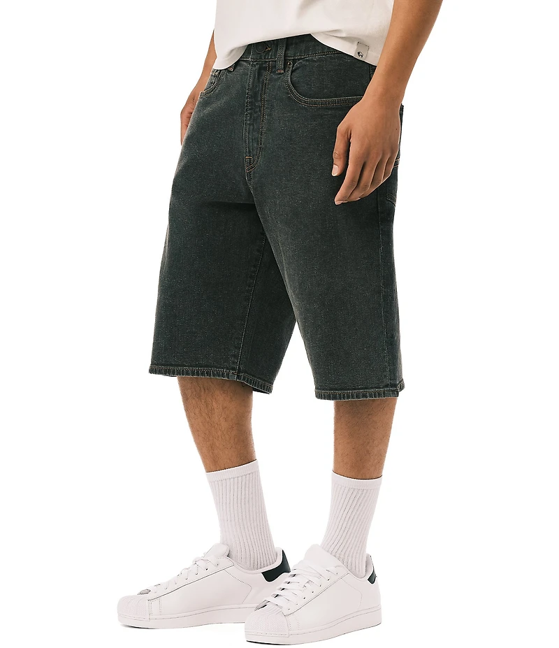 Buffalo David Bitton Mick Wide Leg Faded Shorts