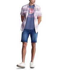 Buffalo David Bitton Relaxed Fit Dean 10.5#double; Inseam Denim Shorts