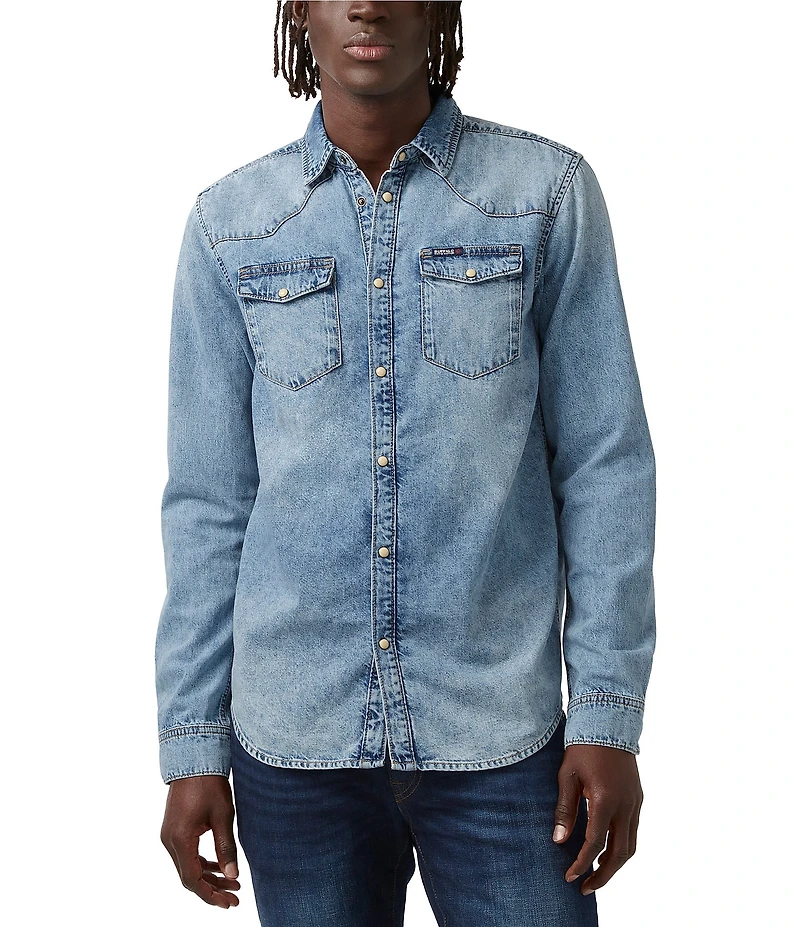 Buffalo David Bitton Sheldo Long Sleeve Denim Shirt