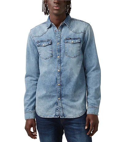 Buffalo David Bitton Sheldo Long Sleeve Denim Shirt