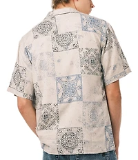 Buffalo David Bitton Short Sleeve Allover Patch Print Sandro Shirt