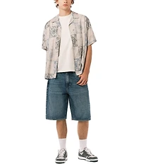 Buffalo David Bitton Short Sleeve Allover Patch Print Sandro Shirt