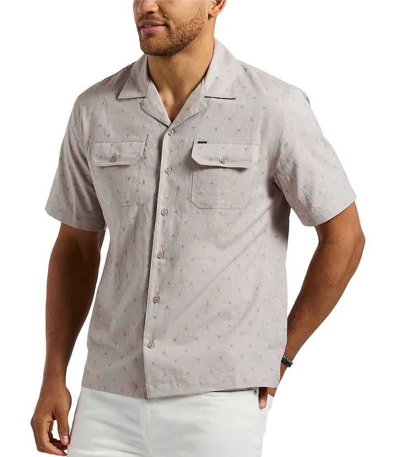 Buffalo David Bitton Short Sleeve Salaman Patterned Shirt